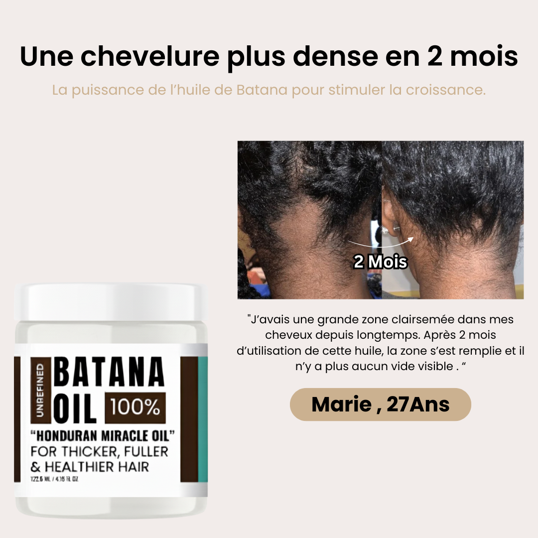 L'huile de Batana : La solution pour des cheveux forts, nourris et pleins de vitalité !