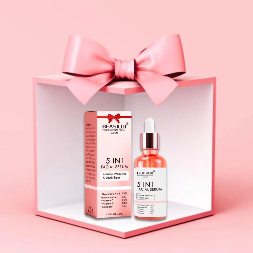 سيروم 5 في 1 لتفتيح البشرة والتخلص من التجاعيد، التصبغات و البقع الداكنة
