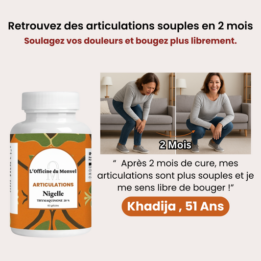 Articulations - Nigelle : la solution pour soulager les douleurs et retrouver des articulations souples !